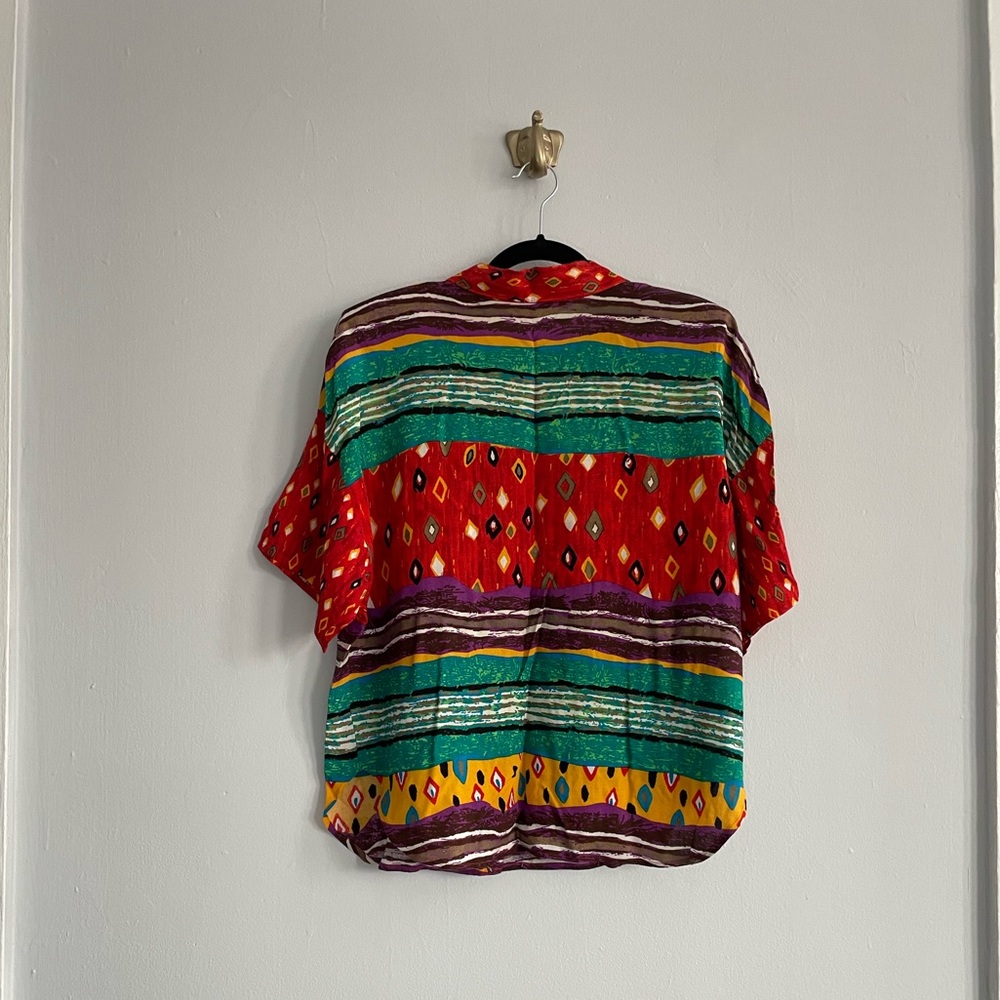 Vintage Melrose Brand 2 pc outfit (short sleeve button up with skirt) - Picture 3 of 7